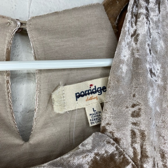 🆕 Porridge Clothing Jessie Velvet Halter Top - Picture 7 of 9